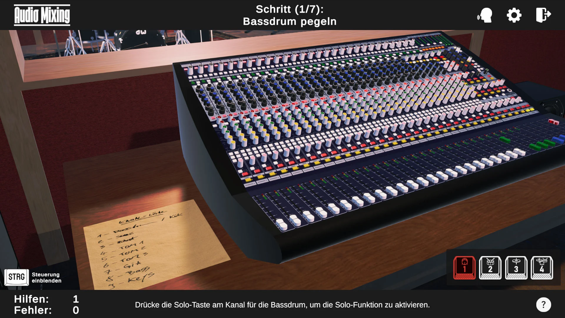 Screenshot of Training Mode