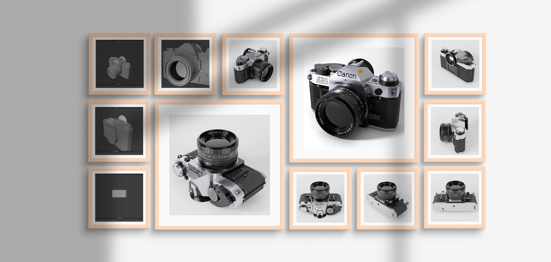 Canon AE-1 Renders: Different Perspectives & Progress